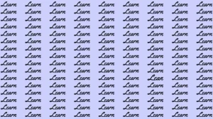 Optical Illusion: If you have Eagle Eyes find the Word Lean among Learn in 6 Secs