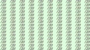 Optical Illusion: If you have hawk eyes find 7918 among 7218 in 06 Seconds?