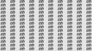 Optical Illusion: If you have hawk eyes find 8419 among 8919 in 10 Seconds?