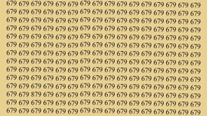 Optical Illusion: If you have Keen Eyes Find the Number 879 among 679 in 12 Secs