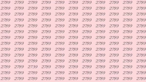 Optical Illusion: If you have sharp eyes find 2739 among 2789 in 7 Seconds?