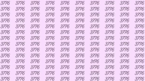 Optical Illusion: If you have sharp eyes find 3176 among 3776 in 10 Seconds?