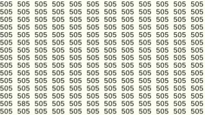 Optical Illusion: If you have sharp eyes find 585 among 505 in 8 Seconds?