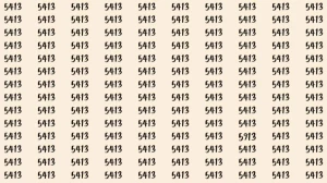 Optical Illusion: If you have sharp eyes find 5913 among 5413 in 10 Seconds?