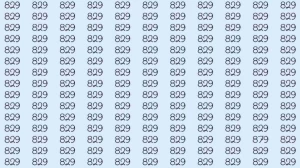 Optical Illusion: If you have sharp eyes find 879 among 829 in 10 Seconds?