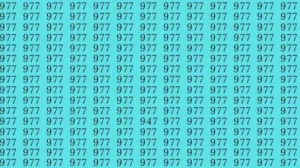 Optical Illusion: If you have sharp eyes find 947 among 977 in 15 Seconds?