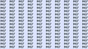 Optical Illusion: If you have sharp eyes find 9907 among 9407 in 10 Seconds?