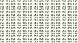 Optical Illusion Test: If you have eagle eyes find 056 among 055 in 5 Seconds?