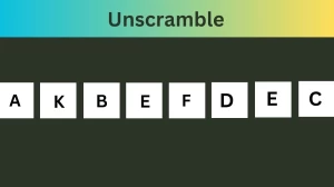 Unscramble AKBEFDEC Jumble Word Today