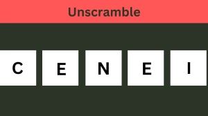 Unscramble CENEI Jumble Word Today