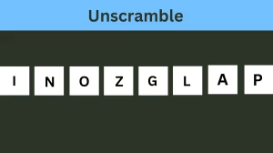 Unscramble INOZGLAP Jumble Word Today