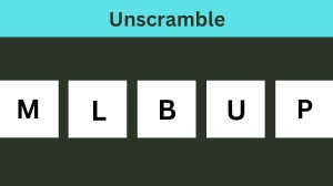 Unscramble MLBUP Jumble Word Today