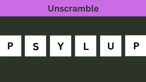 Unscramble PSYLUP Jumble Word Today