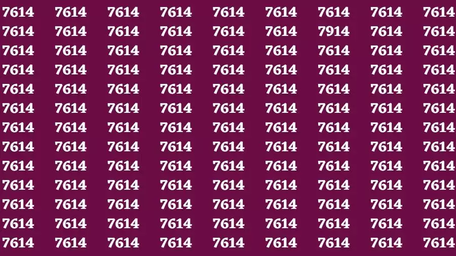 Brain Test: If you have Eagle Eyes Find the Number 7914 in 15 Secs