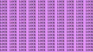 Brain Test: If you have Eagle Eyes Find the word Luck among Lock in 15 Secs