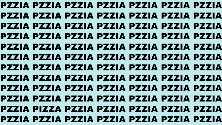 Brain Test: If you have Hawk Eyes Find the word Pizza In 15 Secs