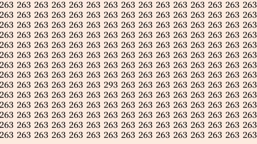 If you have Sharp Eyes find the number 293 among 292 in 10 seconds|Observation Skills Test