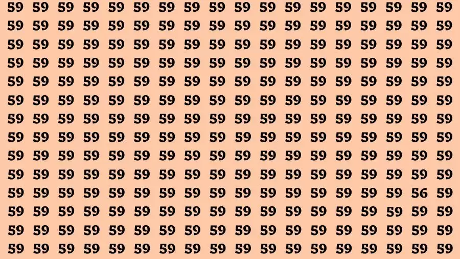 Observation Brain Challenge: If you have 50/50 Vision Find the Number 56 in 15 Secs