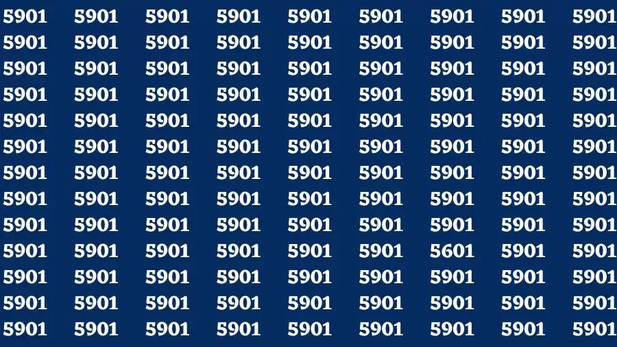 Observation Brain Challenge: If you have Hawk Eyes Find the Number 5601 in 15 Secs