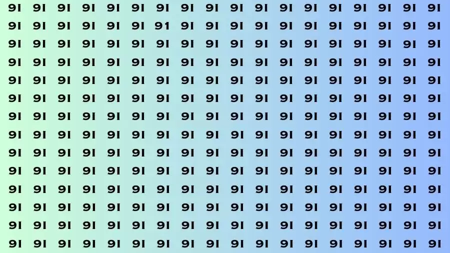 Observation Brain Out: If you have Sharp Eyes Find the number 91 in 20 Secs