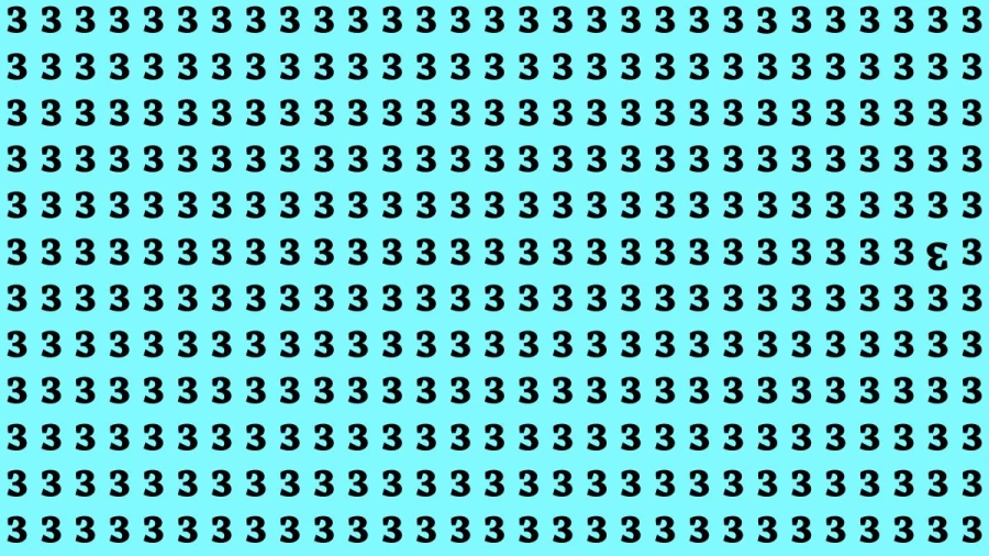 Observation Brain Test: If you have Eagle Eyes Find the Inverted 3 in 12 Secs