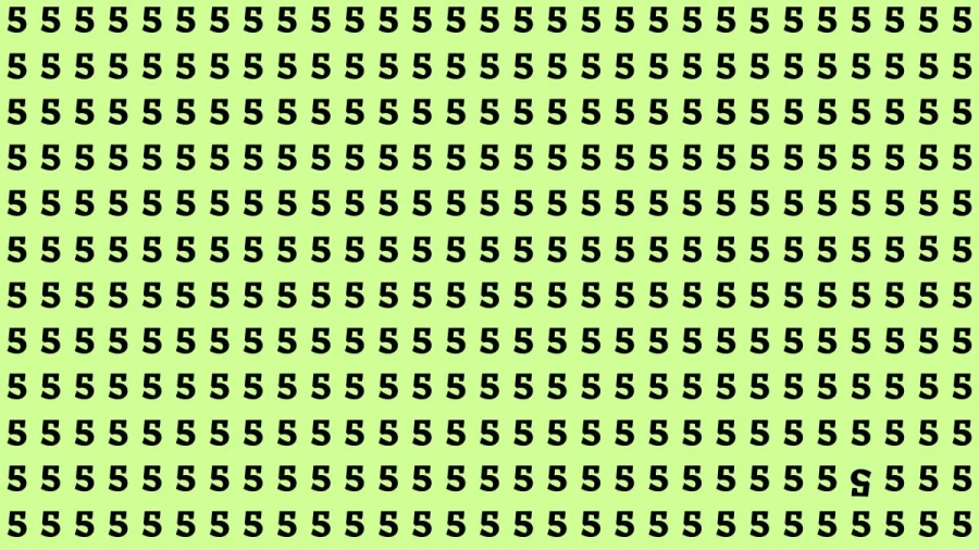 Observation Brain Test: If you have Eagle Eyes Find the Inverted 5 in 15 Secs