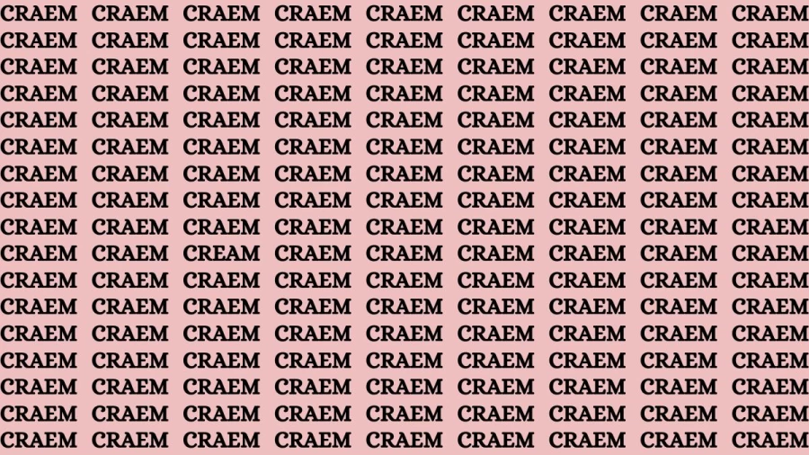 Observation Brain Test: If you have Eagle Eyes Find the word Cream in 15 Secs