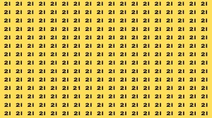 Observation Brain Test: If you have Sharp Eyes Find the number 21 in 20 Secs