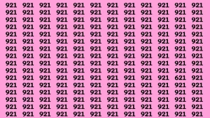 Observation Brain Test: If you have Sharp Eyes Find the number 621 among 921 in 20 Secs