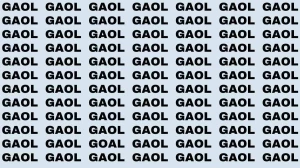 Observation Brain Test: If you have Sharp Eyes Find the Word Goal in 15 Secs