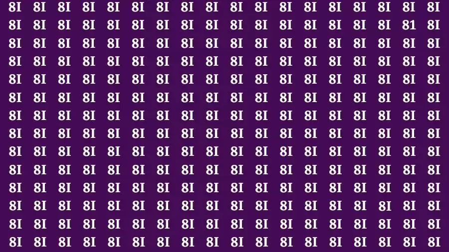 Observation Find it Out: If you have Eagle Eyes Find the number 81 in 12 Secs