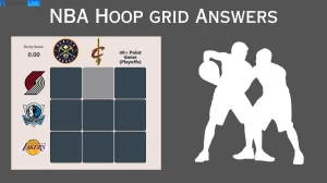 Which players from the Portland Trail Blazers who have scored 40+ points in a playoff game? Hoopgrids NBA Immaculate Grid answers July 25 2023