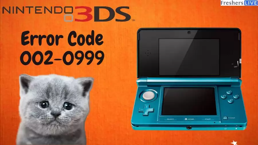 3DS Error Code 002-0999: How to Fix 3DS Error Code 002-0999?