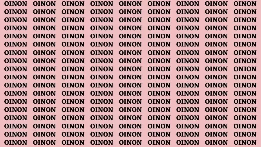 Brain Test: If you have Hawk Eyes Find the word Onion in 20 Secs