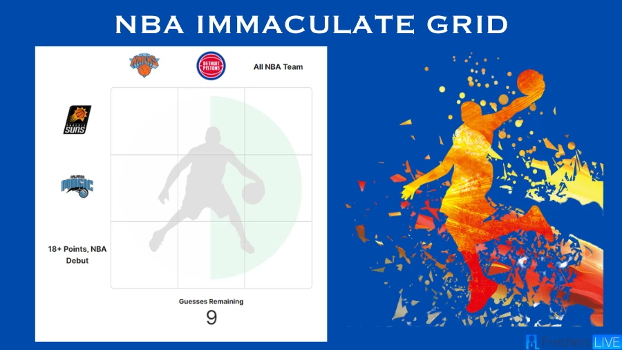 In NBA history who scored 18+ points in their NBA debut and were later named to an All-NBA team? NBA Immaculate Grid answers August 03 2023