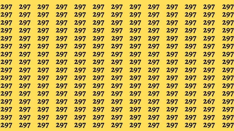 Observation Brain Challenge: If you have Eagle Eyes Find the number 267 in 10 Secs