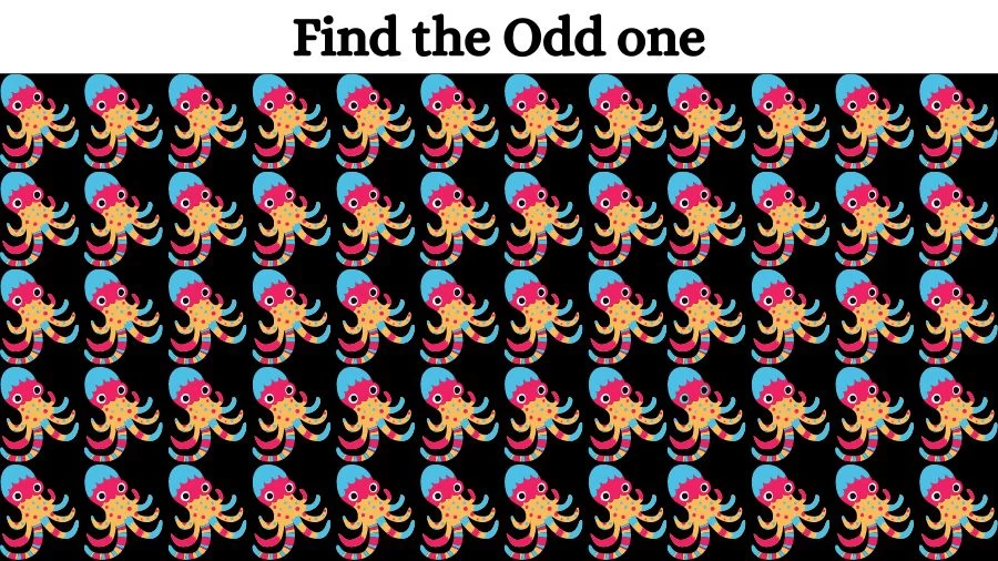 Observation Visual Test: Can you spot and Find the Odd One Out in this Picture?