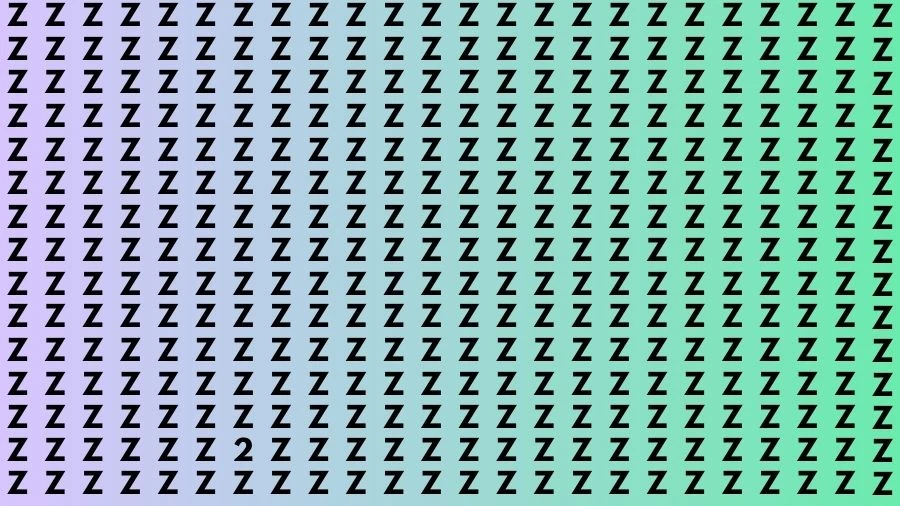 Optical Illusion: If you have Extra Sharp Eyes Find the Number 2 in 17 Secs