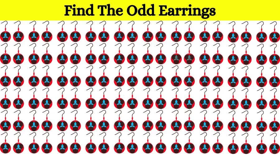 Optical Illusion Eye Test: Can you find the Odd Earrings in 20 Seconds?