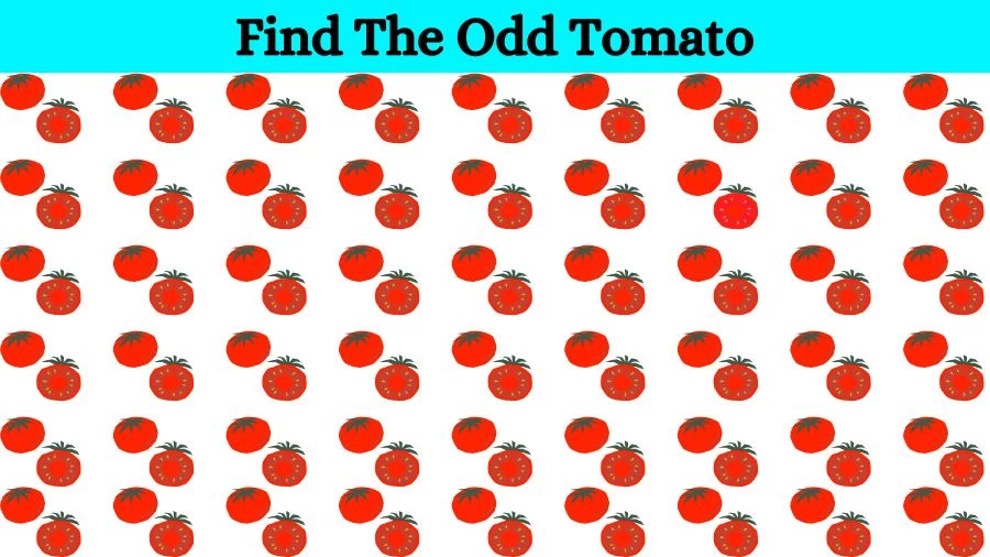 Optical Illusion Eye Test: Can you find the Odd Tomato in 20 Seconds?