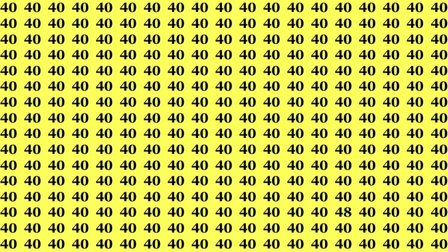 Optical Illusion Eye Test: If you have Eagle Eyes Find the Number 48 in 18 Secs