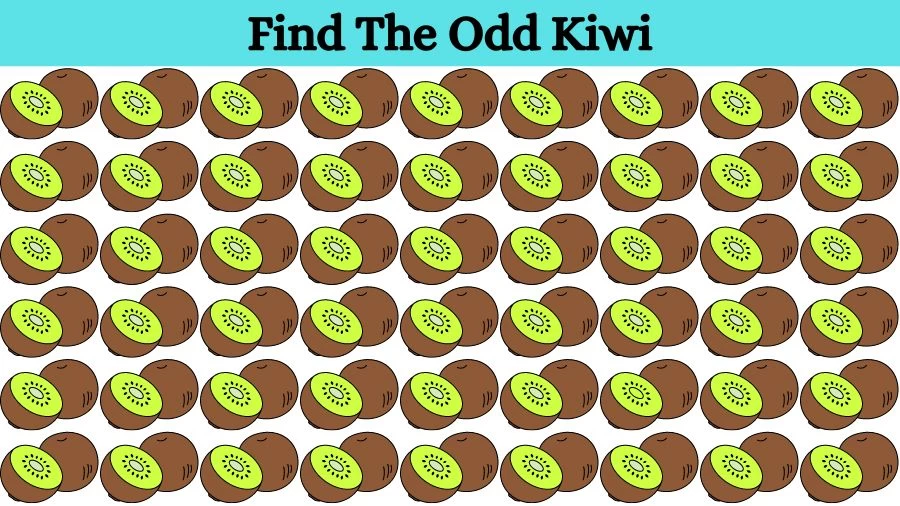 Optical Illusion Eye Test: Try to find the Odd Kiwi in this Image