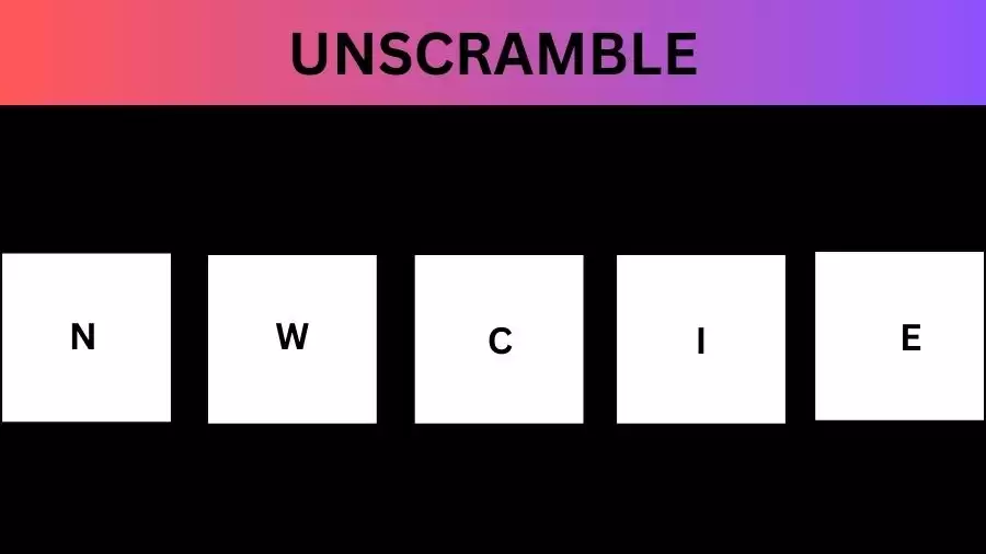 Unscramble NWCIE Jumble Word Today