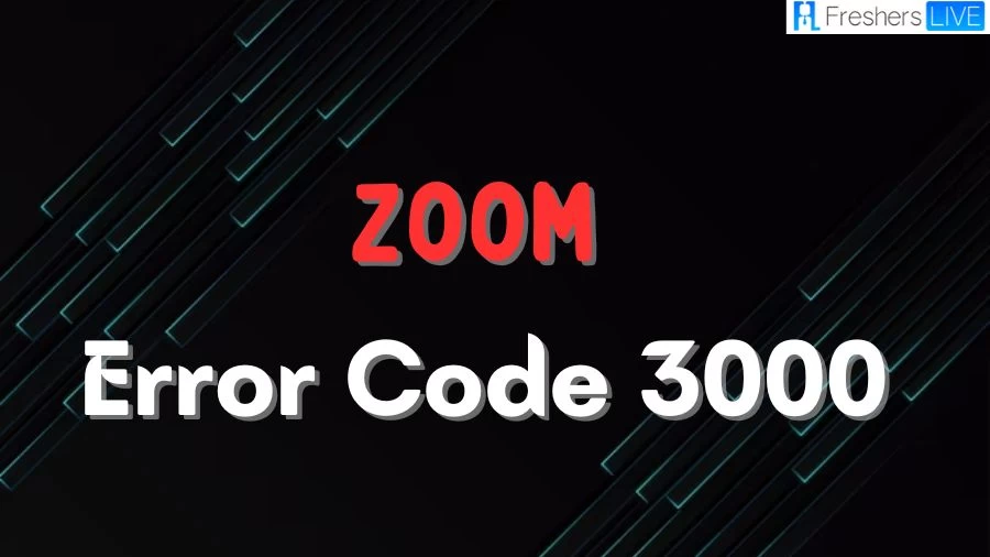 What is Zoom Error Code 3000? How to Fix Zoom Error Code 3000?