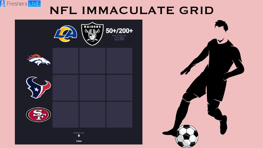 Which Denver Broncos player who has had 50+ rushing yards and 200+ passing yards in a single game since 1999? NFL Immaculate Gridiron answers August 05 2023