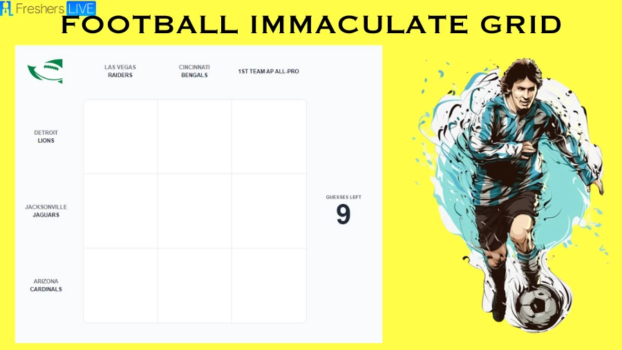 Which Player Have Played for both the Arizona Cardinals and Cincinnati Bengals in Their Careers? Football Immaculate Grid answers August 03 2023