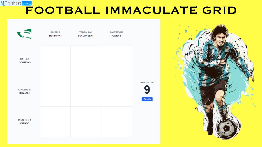 Which Player Have Played for both the Bengals and Bay Buccaneers in Their Careers? Football Immaculate Grid answers August 20 2023