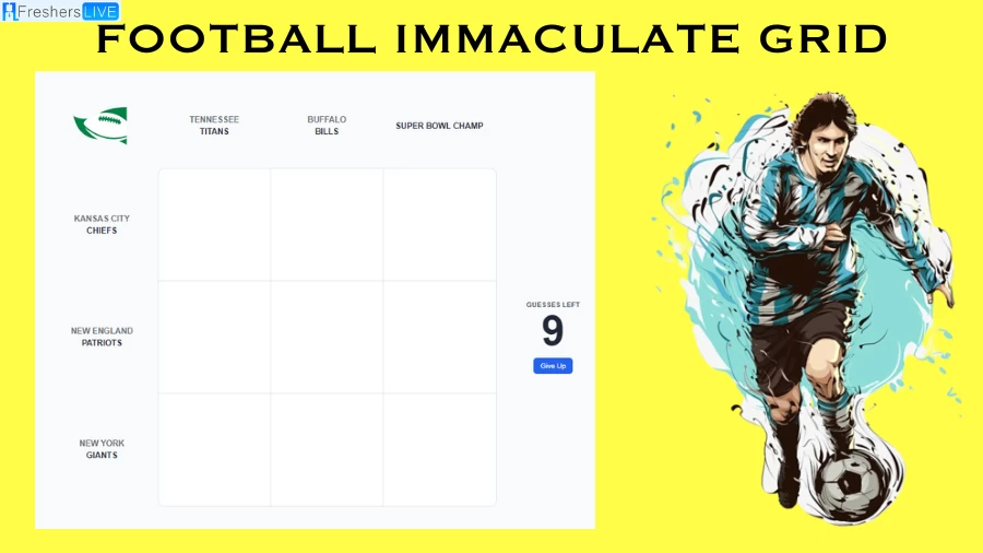 Which Player Have Played for both the Giants and Tennessee Titans in Their Careers? Football Immaculate Grid answers August 23 2023