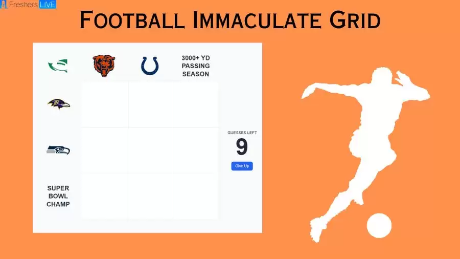 Which Player Have Played for both the Seahawks and Colts in Their Careers? Football Immaculate Grid answers August 31 2023