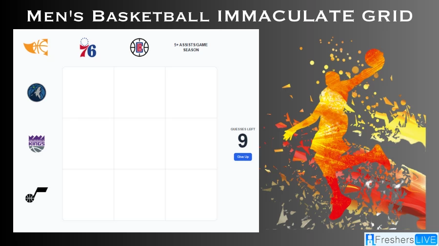 Which players who played for the Jazz and averaged 5+ assists per game in a season? Men's Basketball Immaculate Grid answers August 27 2023